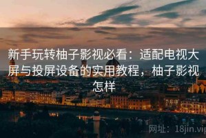 新手玩转柚子影视必看：适配电视大屏与投屏设备的实用教程，柚子影视怎样