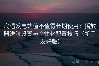 岛遇发电站值不值得长期使用？播放器进阶设置与个性化配置技巧（新手友好版）