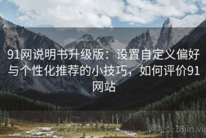 91网说明书升级版：设置自定义偏好与个性化推荐的小技巧，如何评价91网站