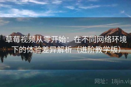 草莓视频从零开始：在不同网络环境下的体验差异解析（进阶教学版）
