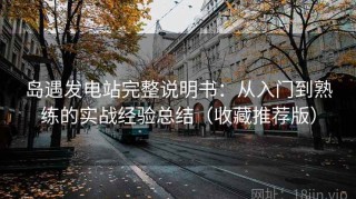岛遇发电站完整说明书：从入门到熟练的实战经验总结（收藏推荐版）