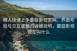 懒人快速上手蘑菇影视官网：界面布局与交互逻辑的详细说明，蘑菇影视现在叫什么