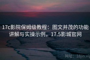 17c影院保姆级教程：图文并茂的功能讲解与实操示例，17.5影城官网