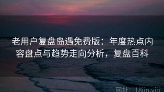 老用户复盘岛遇免费版：年度热点内容盘点与趋势走向分析，复盘百科