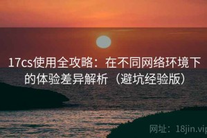 17cs使用全攻略：在不同网络环境下的体验差异解析（避坑经验版）