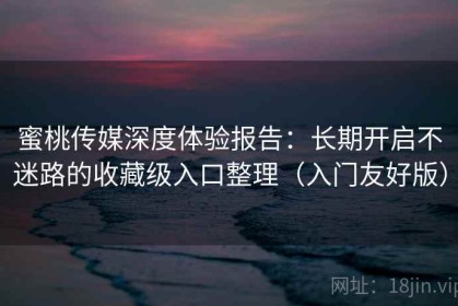 蜜桃传媒深度体验报告：长期开启不迷路的收藏级入口整理（入门友好版）
