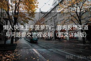 懒人快速上手菠萝TV：官方反馈渠道与问题提交流程说明（图文详解版）
