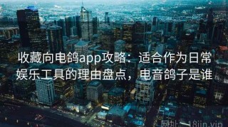 收藏向电鸽app攻略：适合作为日常娱乐工具的理由盘点，电音鸽子是谁