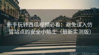 新手玩转西瓜视频必看：避免误入仿冒站点的安全小贴士（最新实测版）