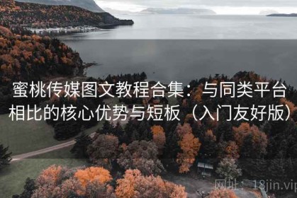 蜜桃传媒图文教程合集：与同类平台相比的核心优势与短板（入门友好版）