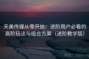 天美传媒从零开始：进阶用户必看的高阶玩法与组合方案（进阶教学版）