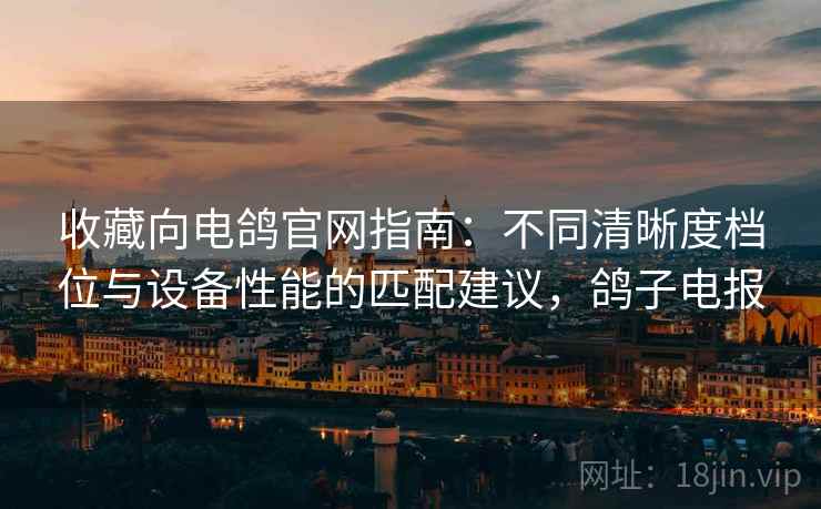 收藏向电鸽官网指南:不同清晰度档位与设备性能的匹配建议,鸽子电报 收藏向电鸽官网指南:不同清晰度档位与设备性能的匹配建议,鸽子电报