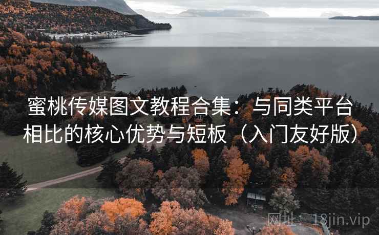 蜜桃传媒图文教程合集：与同类平台相比的核心优势与短板（入门友好版）