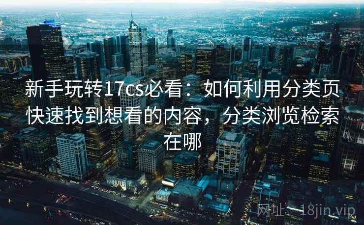 新手玩转17cs必看：如何利用分类页快速找到想看的内容，分类浏览检索在哪