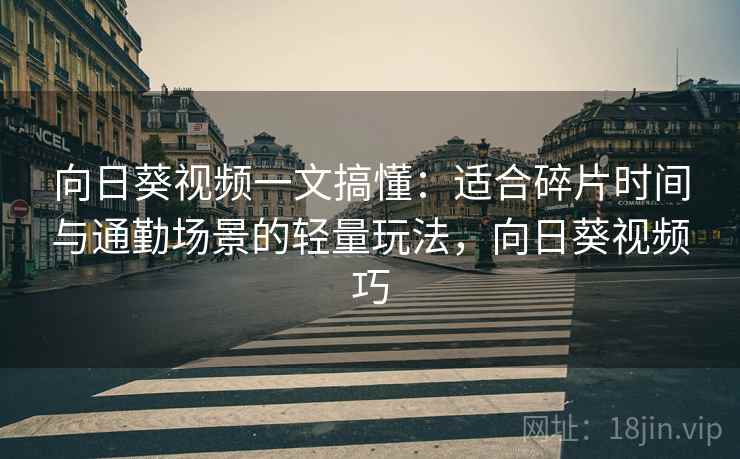向日葵视频一文搞懂：适合碎片时间与通勤场景的轻量玩法，向日葵视频巧