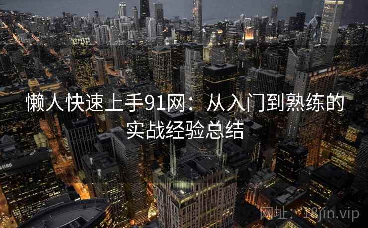 懒人快速上手91网：从入门到熟练的实战经验总结