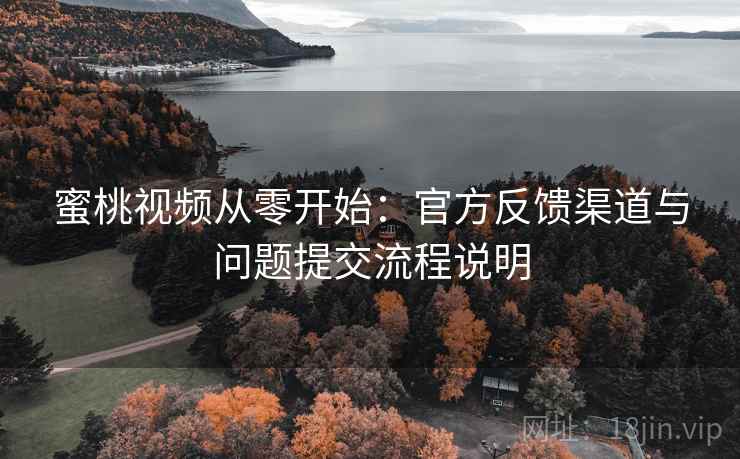 蜜桃视频从零开始:官方反馈渠道与问题提交流程说明 蜜桃视频从零开始:官方反馈渠道与问题提交流程说明
